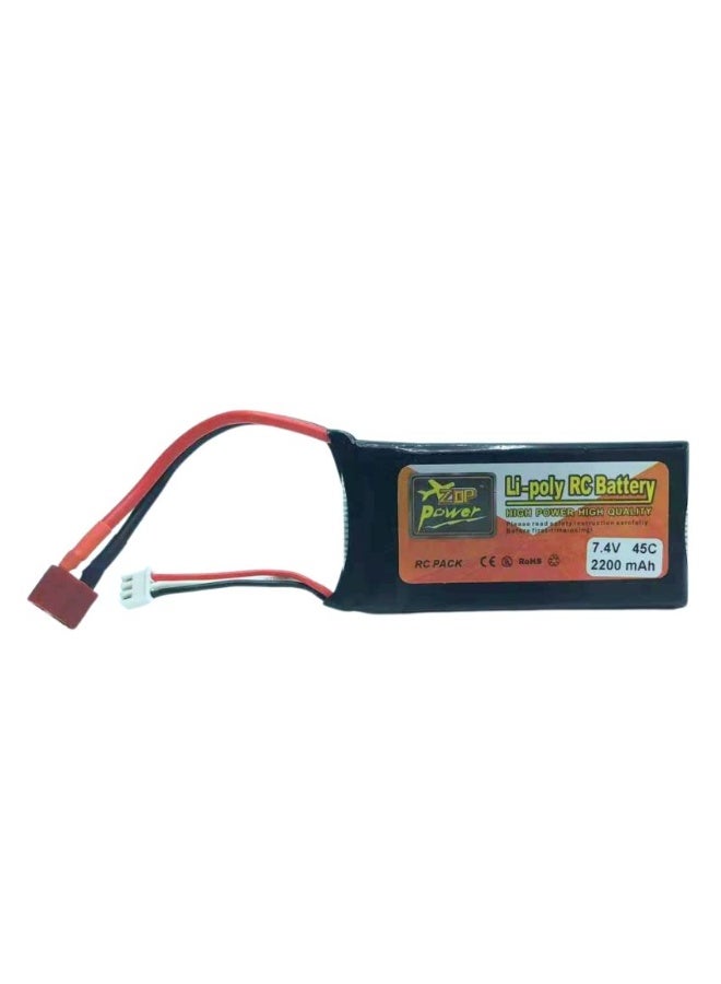 ZOP Power 2S LiPo Battery 7.4V 2200mAh 45C – High Discharge RC Pack - Image 1